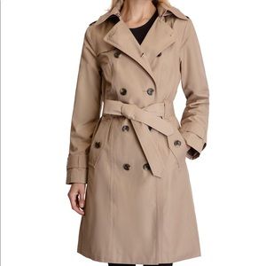 London Fog Classic Lined Trench Coat size 10